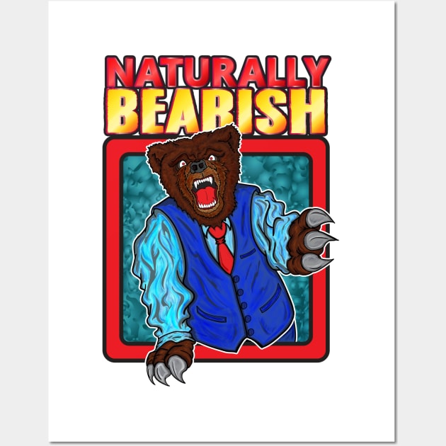 Naturally Bearish Wall Art by Big Bee Artistry